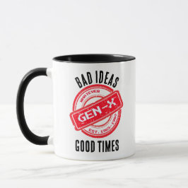 Caneca Gen X "Más Ideias, Bons Tempos"