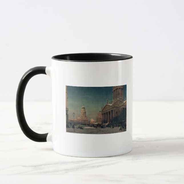 Caneca Gendarmenmarkt no inverno, 1857 (Esquerda)