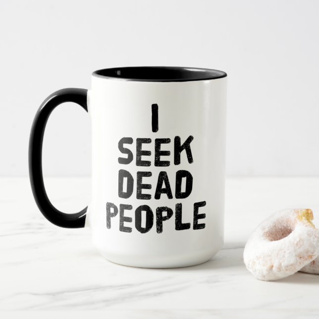 Caneca Genealogia Serenity Prayer & "I Seek Mortos" (Com Donut)