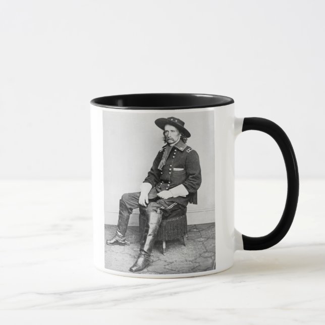 Caneca General George A. Custer (foto de b/w) (Direita)