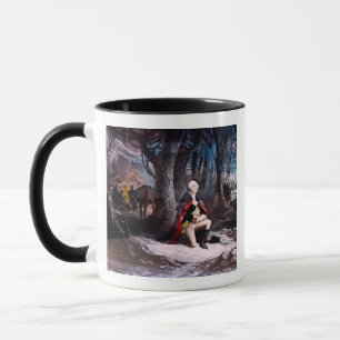Caneca General Washington que Praying na forja do vale,