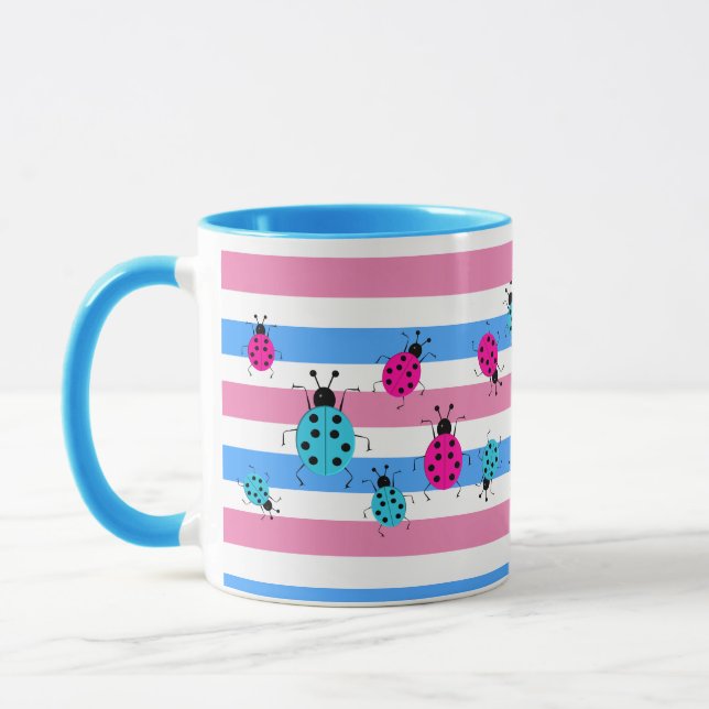 Caneca Gênero Bonito Revelam Ideias, Mug De Café De Dois  (Esquerda)