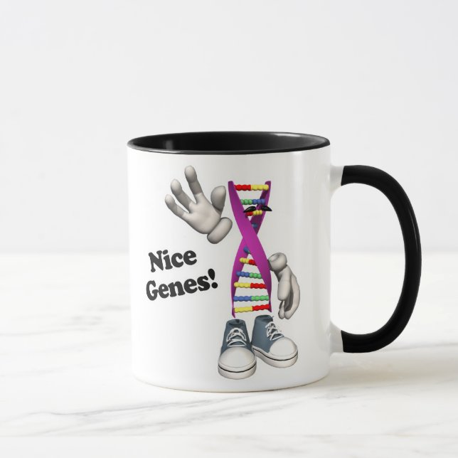 Caneca Genes legais DNA engraçado (Direita)