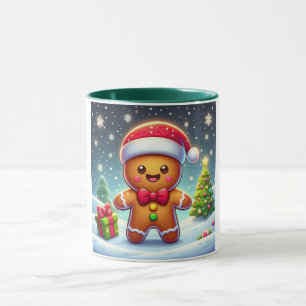 Caneca Gengibre de Natal bonito/Pão de Pão de Pão de inve