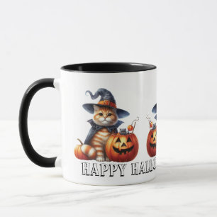 Caneca Gengibre Gengibre Gengibre Laranja Tabby Cat Hallo