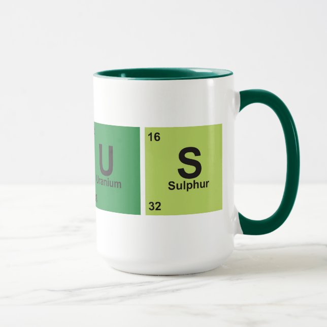 Caneca Genius Cup. Periodic table of elements. (Direita)