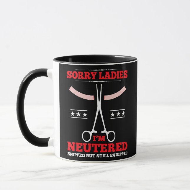 Caneca Gente Engraçada Vasectomia Criadora de Bebês Apose (Esquerda)