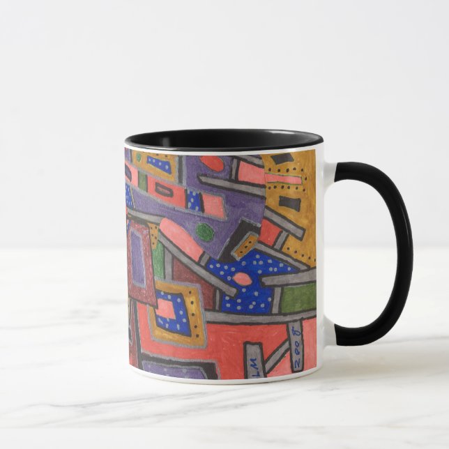 Caneca Geo Tech, Abstrato Art Mug (Direita)