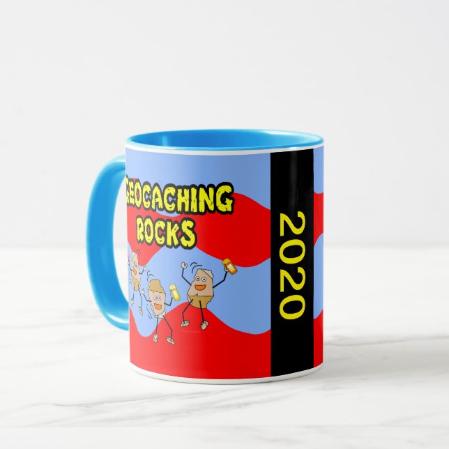 Caneca Geocaching Rocks (Frente Esquerda)