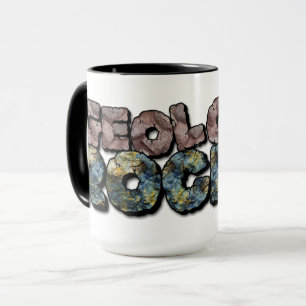 Caneca Geologia Rocks! Humor de Ciência do Geek nerd