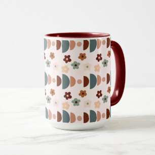 Caneca Geométrico e Bloqueio no Estilo Boho