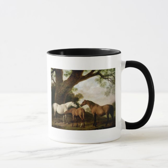 Caneca George Stubbs | duas éguas de Shafto e um potro, (Direita)