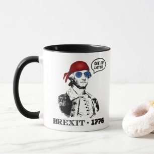 Caneca George Washington Brexit 1776 Óculos de Sol Bandei