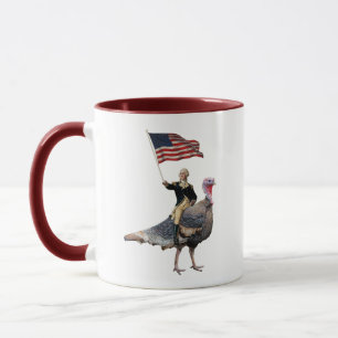 Caneca George Washington Dirigindo Uma Ação De Graças Na 