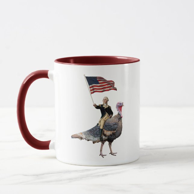 Caneca George Washington Dirigindo Uma Ação De Graças Na  (Esquerda)