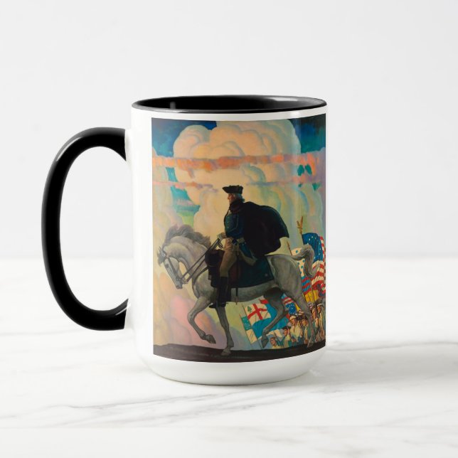 Caneca George Washington por Newell Convers Wyeth (Esquerda)