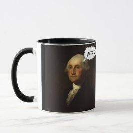 Caneca George Washington que gira em sua sepultura