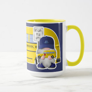 Caneca Gerador de Barramento Escolar Gnome com Ônibus Esc