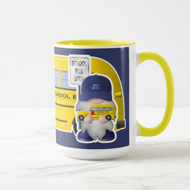 Caneca Gerador de Barramento Escolar Gnome com Ônibus Esc (Direita)