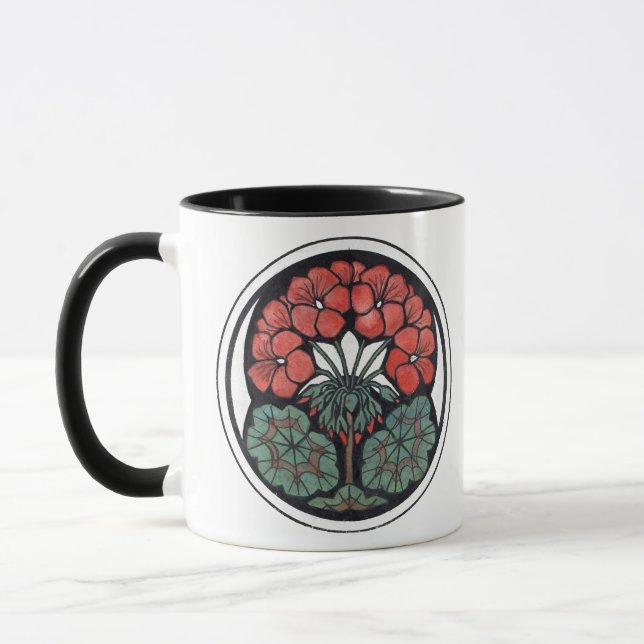 Caneca Geranium Art Nouveau Mug (Esquerda)