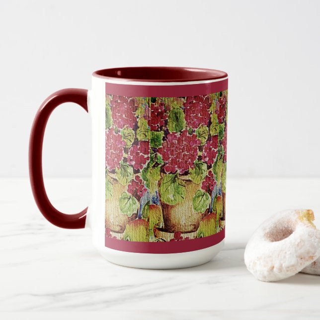 Caneca Geranium Rosa (Com Donut)
