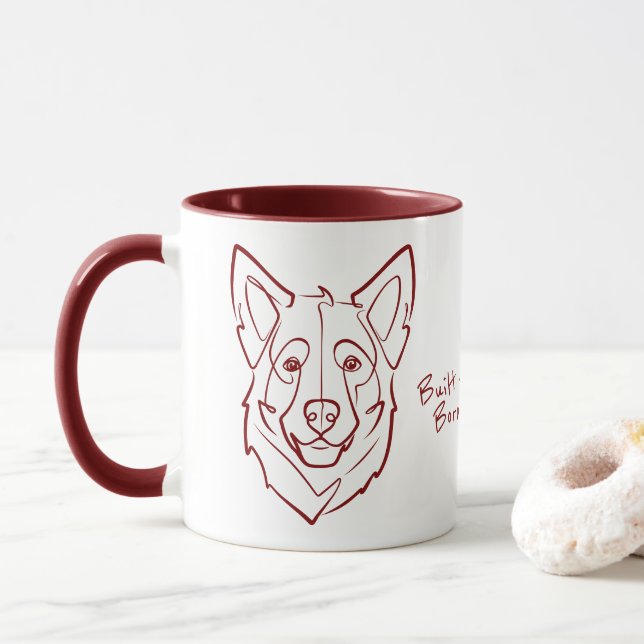 Caneca German Shepherd, Built to Protect, Born to Love! (Com Donut)