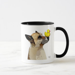 Caneca German shepherd Cão e Pato