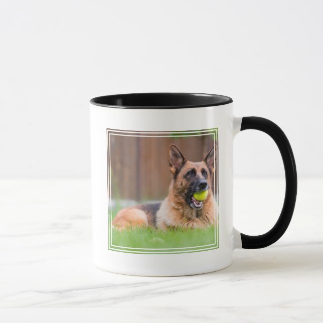 Caneca German shepherd Com Bola De Tênis (Direita)