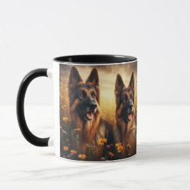 CANECA GERMAN SHEPHERD DUO -205-