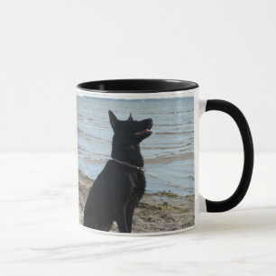 Caneca German shepherd preto da laca