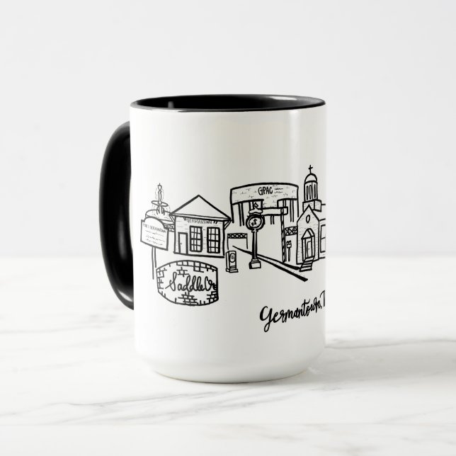 Caneca Germantown Skyline Combo Mug (Frente Esquerda)