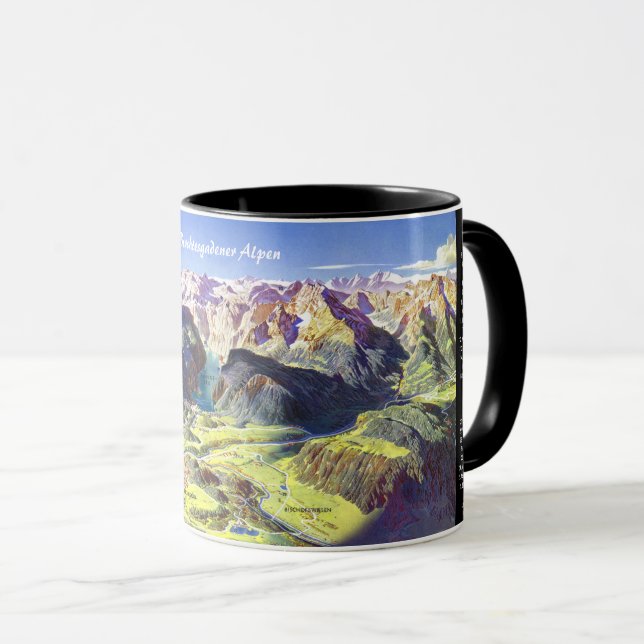 Caneca " Germany: 2021 - Alps Berchtesgaden Panorama Mug (Frente Esquerda)