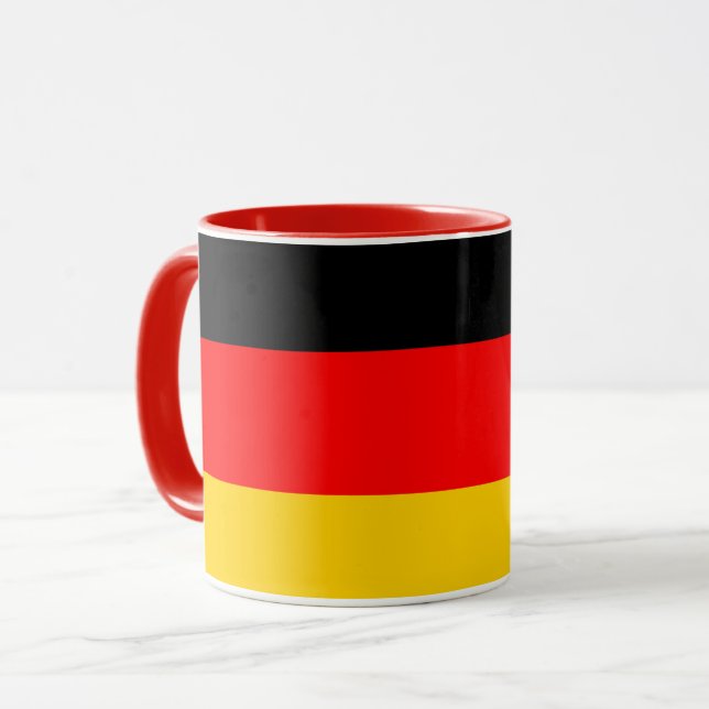 Caneca Germany Flag Coffee Mug – German Decor (Frente Esquerda)