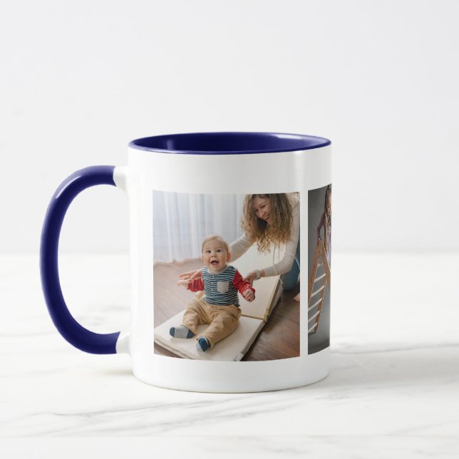 Caneca Gestalte deine eigene Tasse mit deinen Fotos (Esquerda)