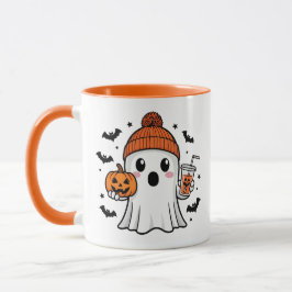 Caneca Ghost Halloween bonito