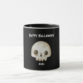 Caneca Ghost Skeleton Feliz Halloween Mama