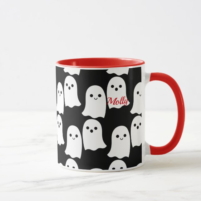 Caneca Ghosts Mug Kawaii Halloween Cute Cup (Direita)