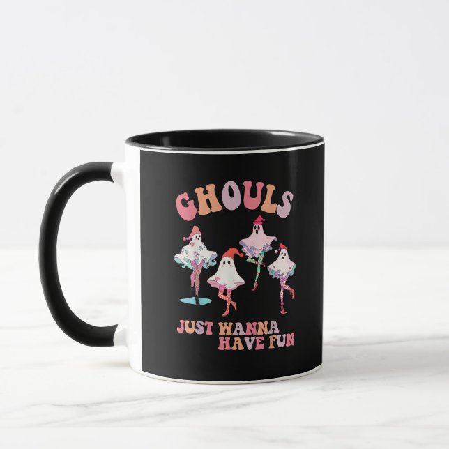 Caneca Ghouls Só Quer Divertir-Se Com O Natal Do Dia Das  (Esquerda)
