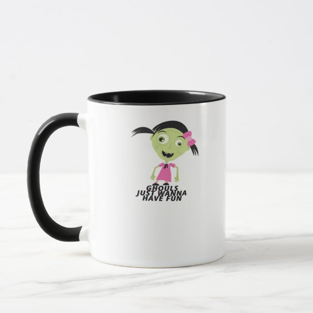 Caneca Ghouls Só Quer Divertir-Se Com Uma Citação Engraça (Esquerda)