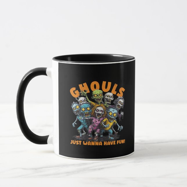 Caneca Ghouls Só Quer Divertir-Se E (Esquerda)