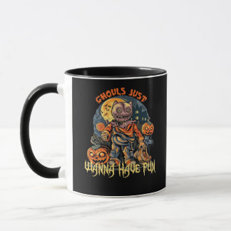 Caneca Ghouls Só Quer Divertir-Se Na Design Do Dia Das Br