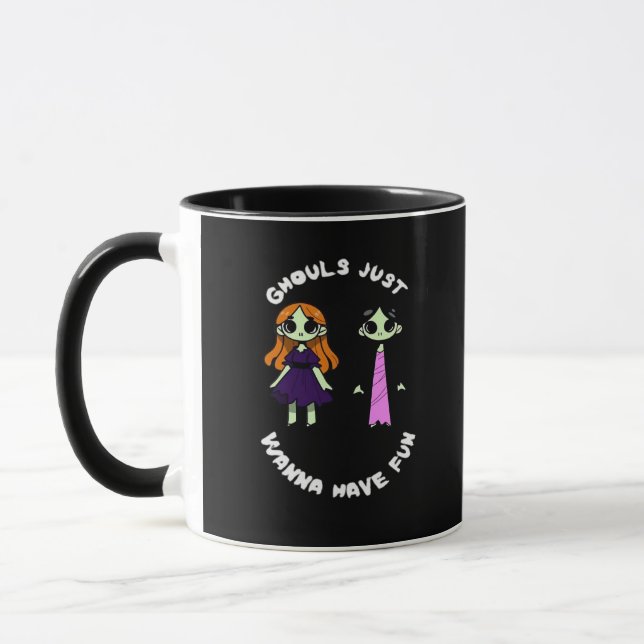 Caneca Ghouls Só Quer Se Divertir Para O Halloween Engraç (Esquerda)