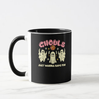 Caneca Ghouls Só Quer Ter Um Figurino De Dia de as Bruxas