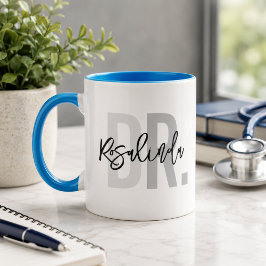 Caneca Gif de Apreciação de Novo Doutor PhD Personalizado