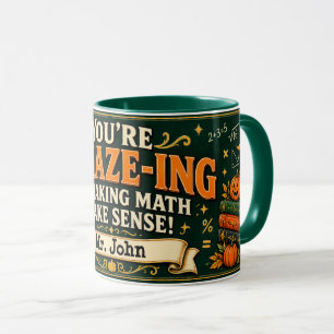 Caneca Gif personalizado de Halloween para professor de m