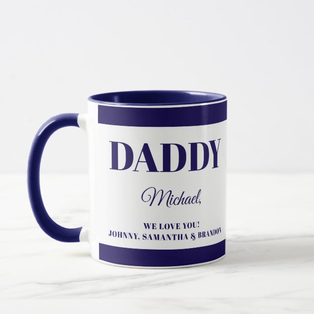Caneca Gift for Daddy with  Names  (Esquerda)
