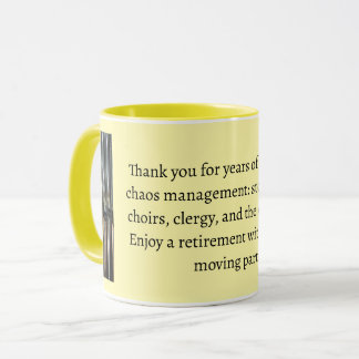 Caneca Gift for retiring organist or choir director