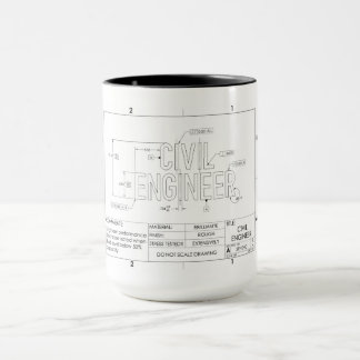 Caneca Gift Mug da Engenharia Civil