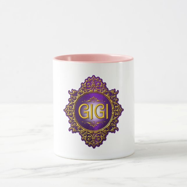 Caneca GIGI Real Roxo e Dourado (Centro)