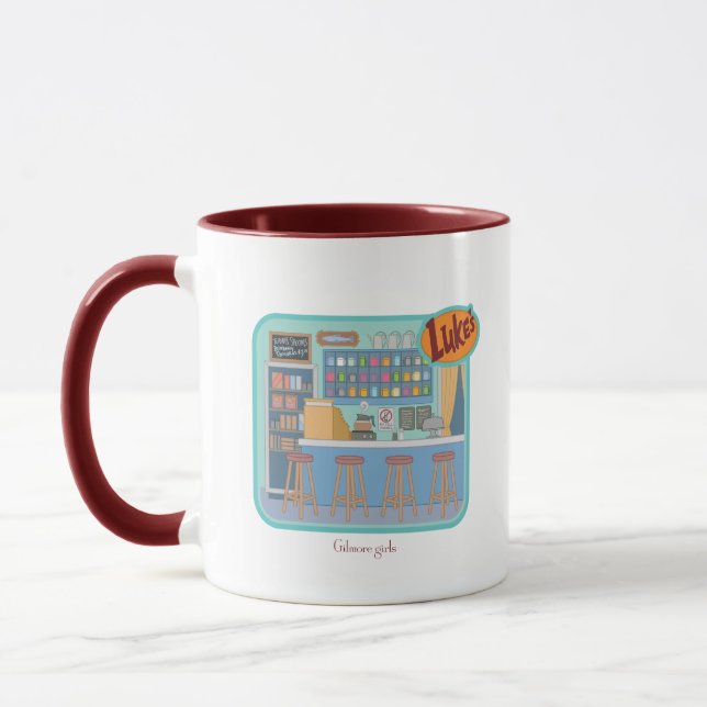 Caneca Gilmore Girls | O Gráfico do Diner do Luke (Esquerda)